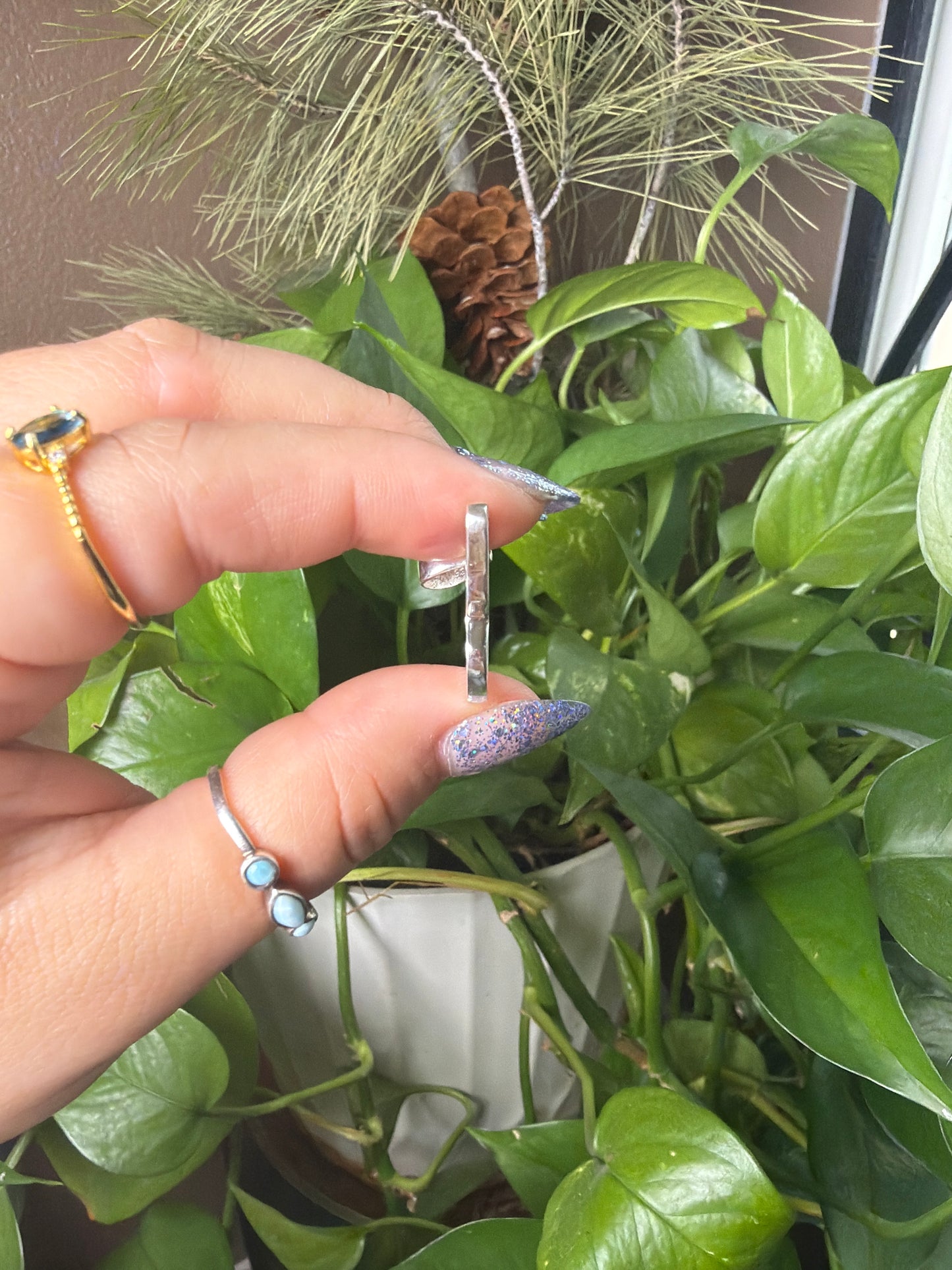 Iris Agate Butterfly Necklace