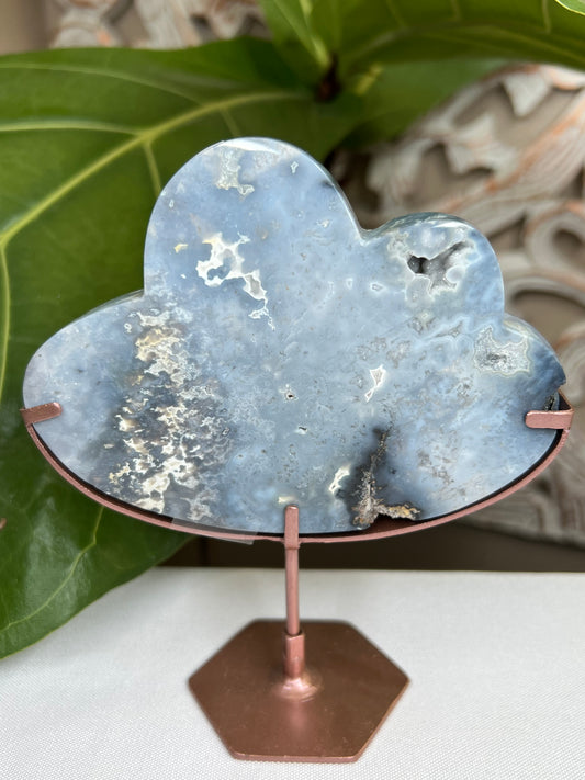 Blue plume agate cloud