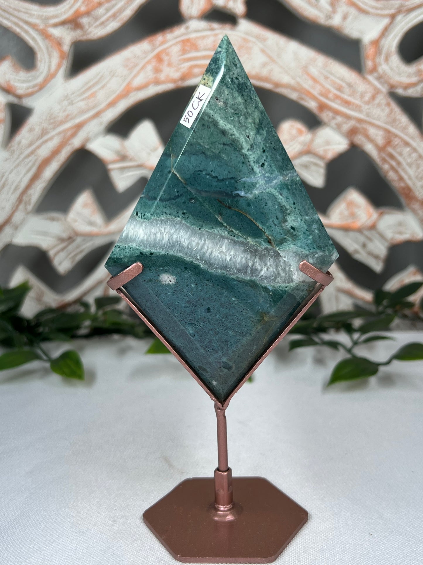 Blue Green Jasper Diamond