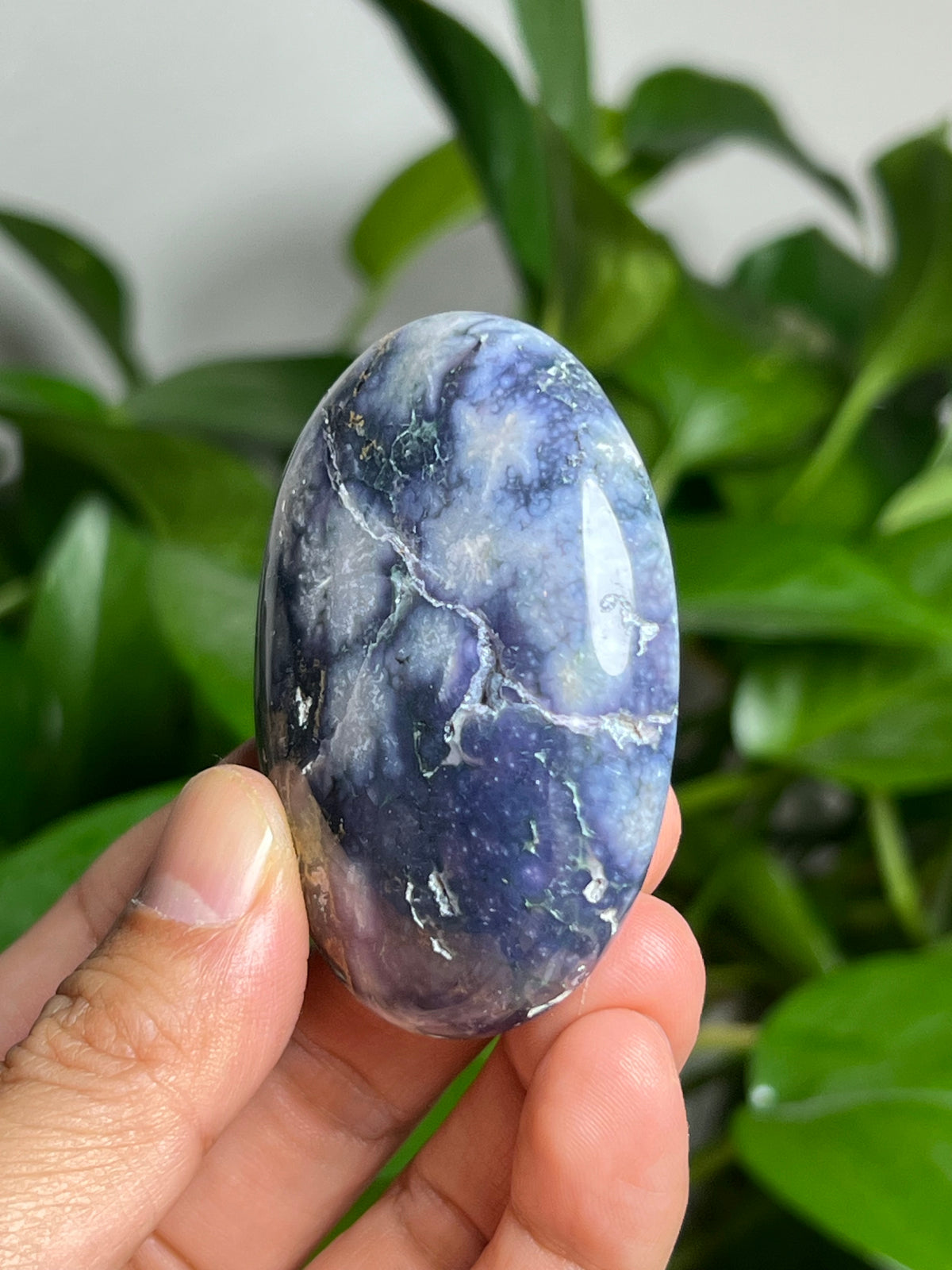Grape Agate Palmstone: PW