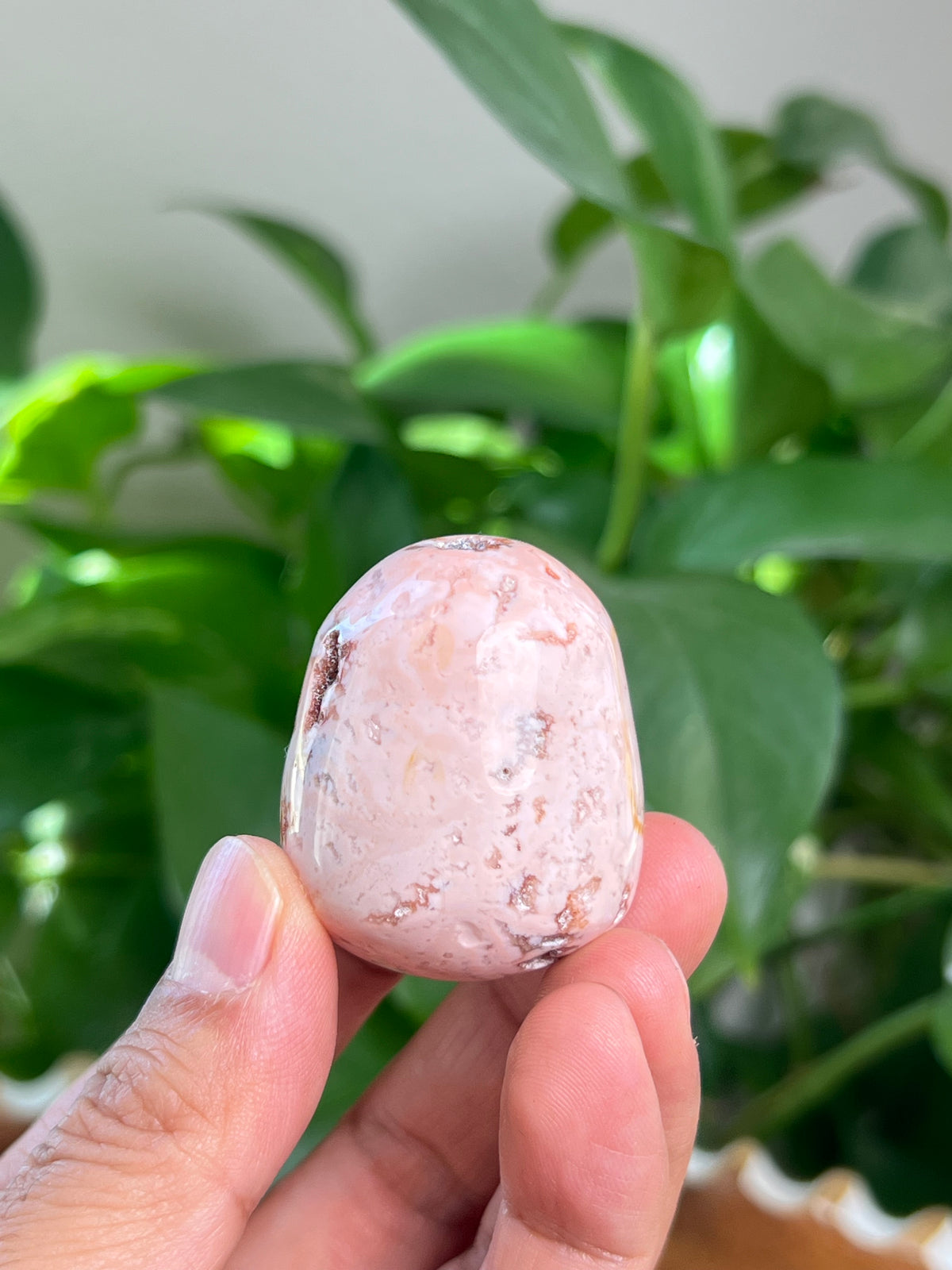 Pink Carnelian Tumble: H