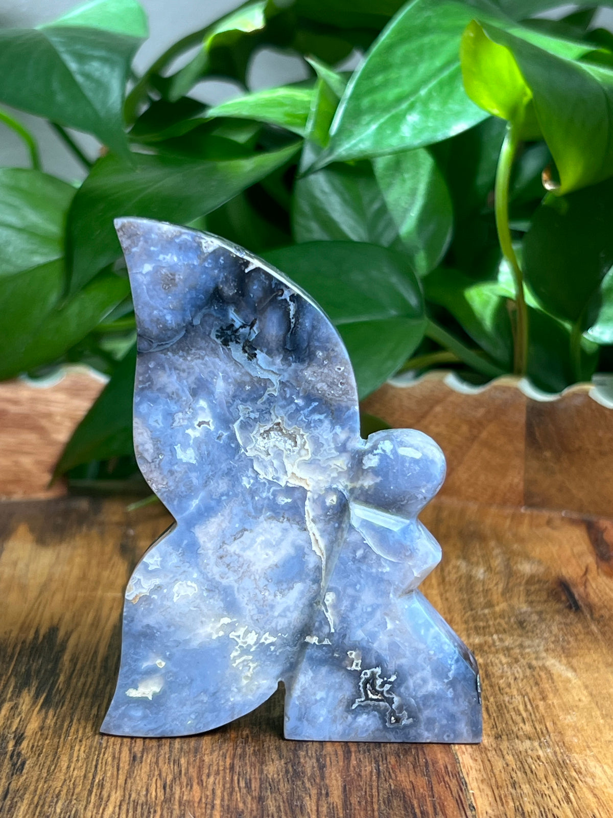 Blue Plume Agate Fairy: NQ