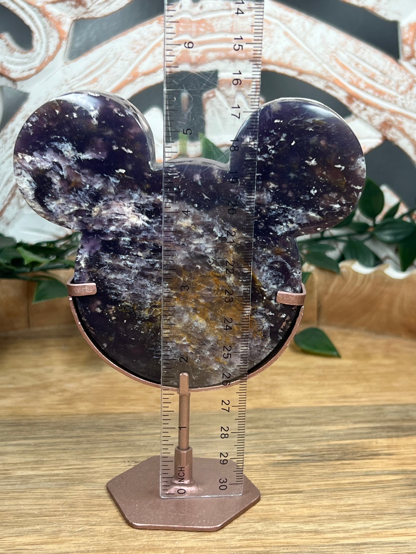 Purple Chalcedony Cat Head