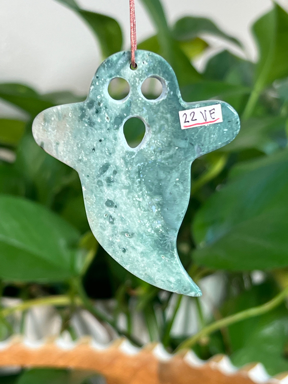 Blue Green Jasper Ghost Ornaments