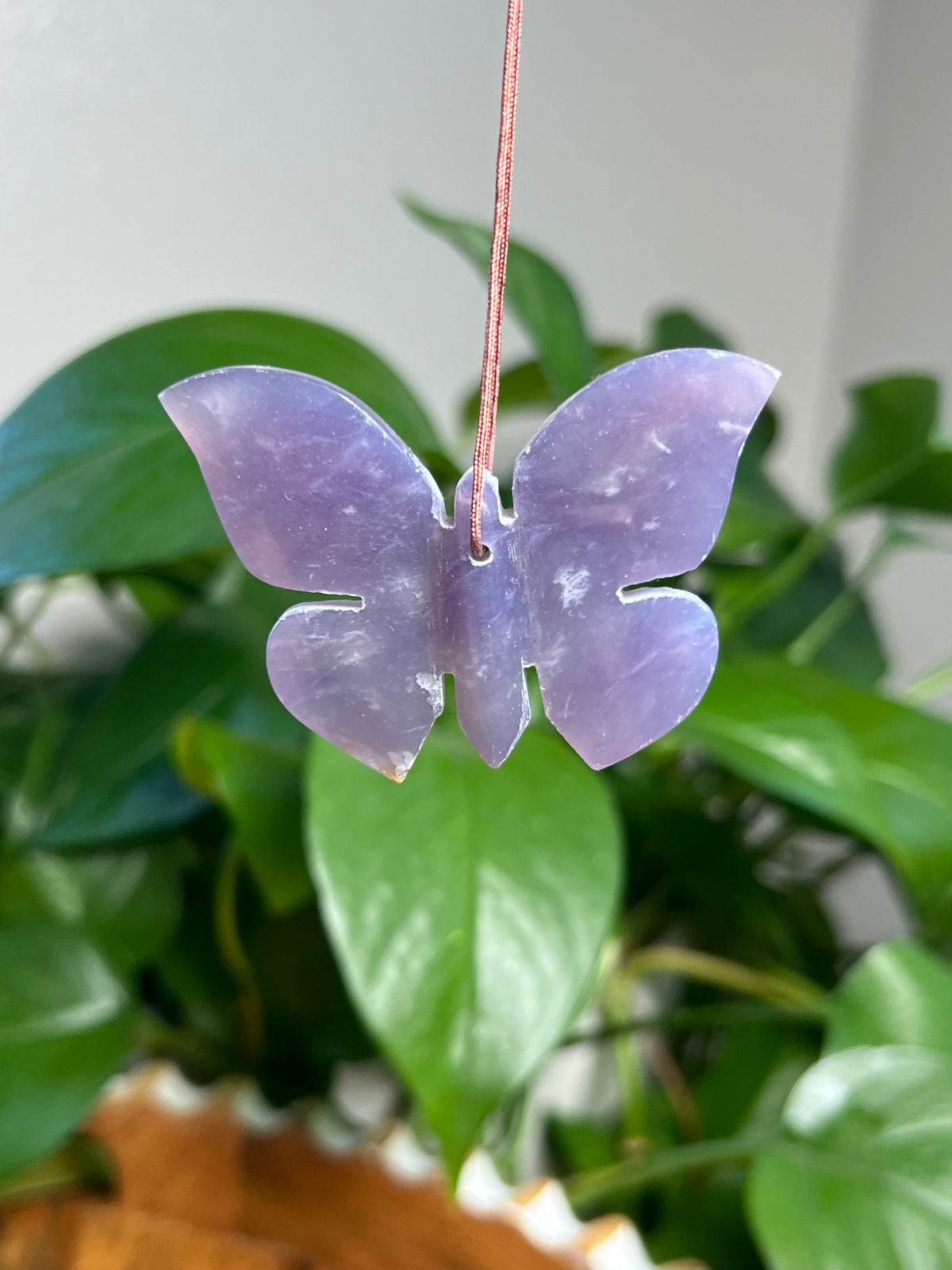Purple Chalcedony Ornament Butterfly: T