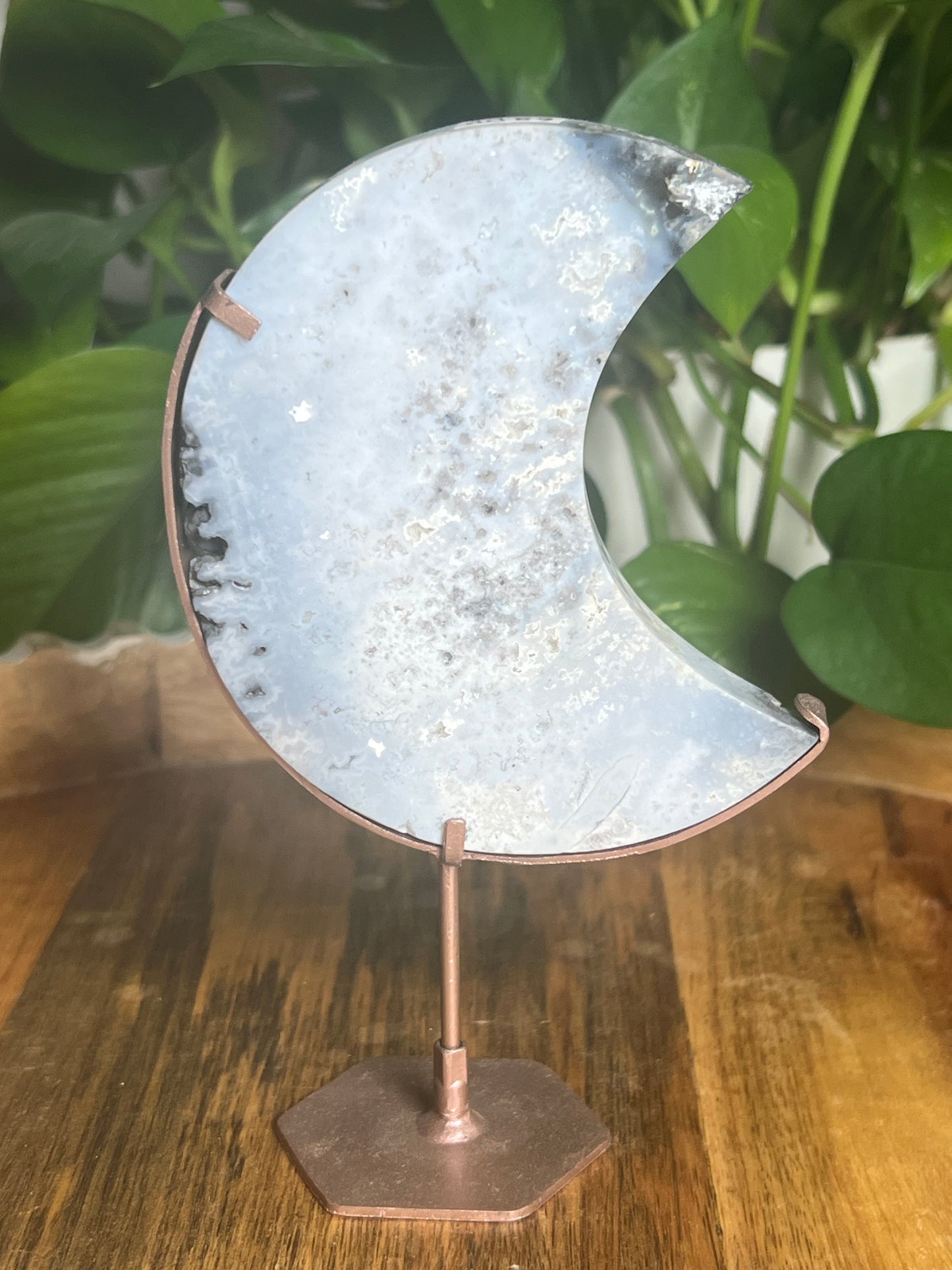Blue Plume Agate Moon DD