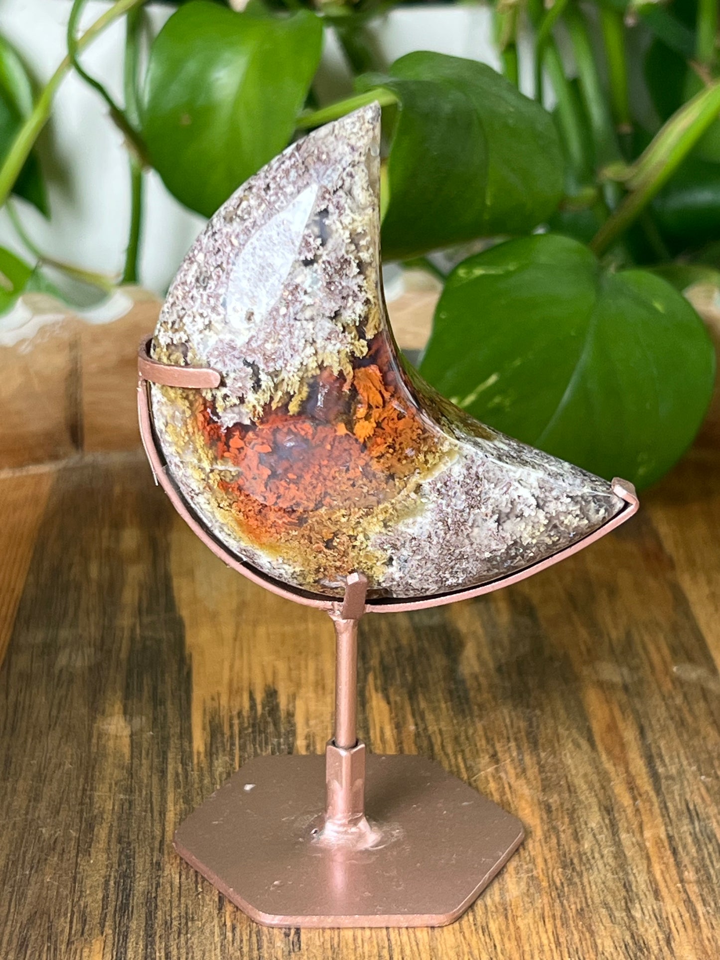 Scenic Moss Agate Moon