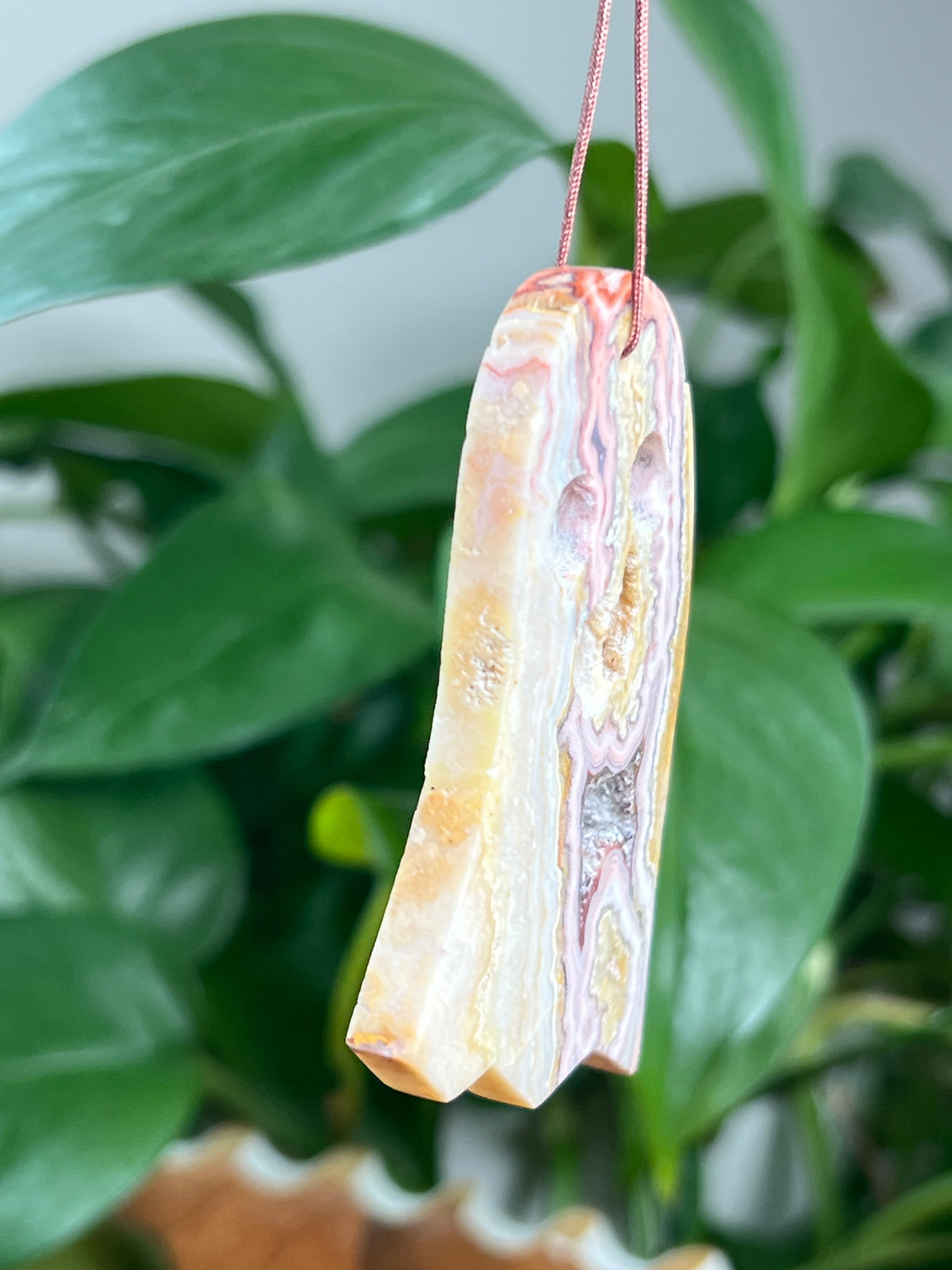 Crazy Lace Agate Ornament Ghost: DZ