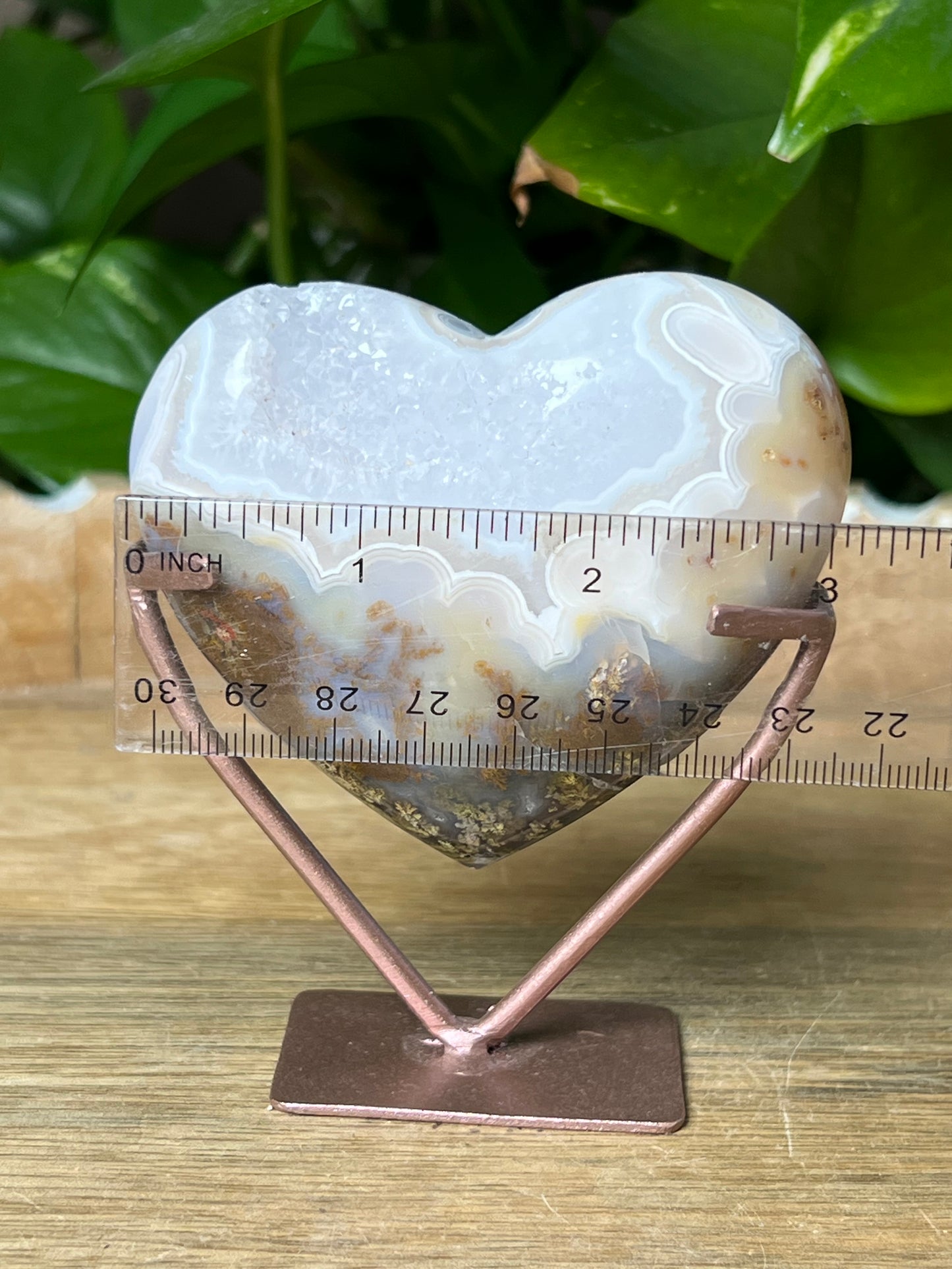 Scenic Moss Agate Heart