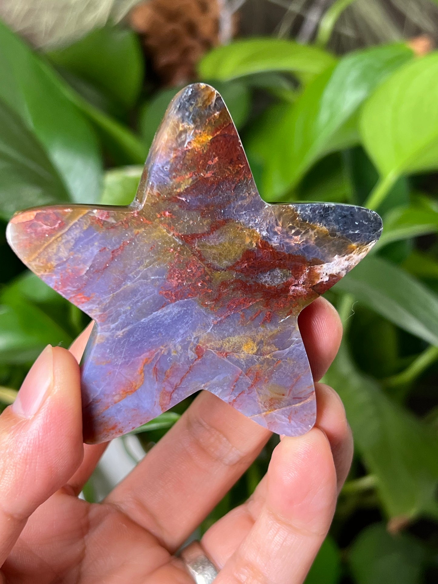 Purple Chalcedony Star