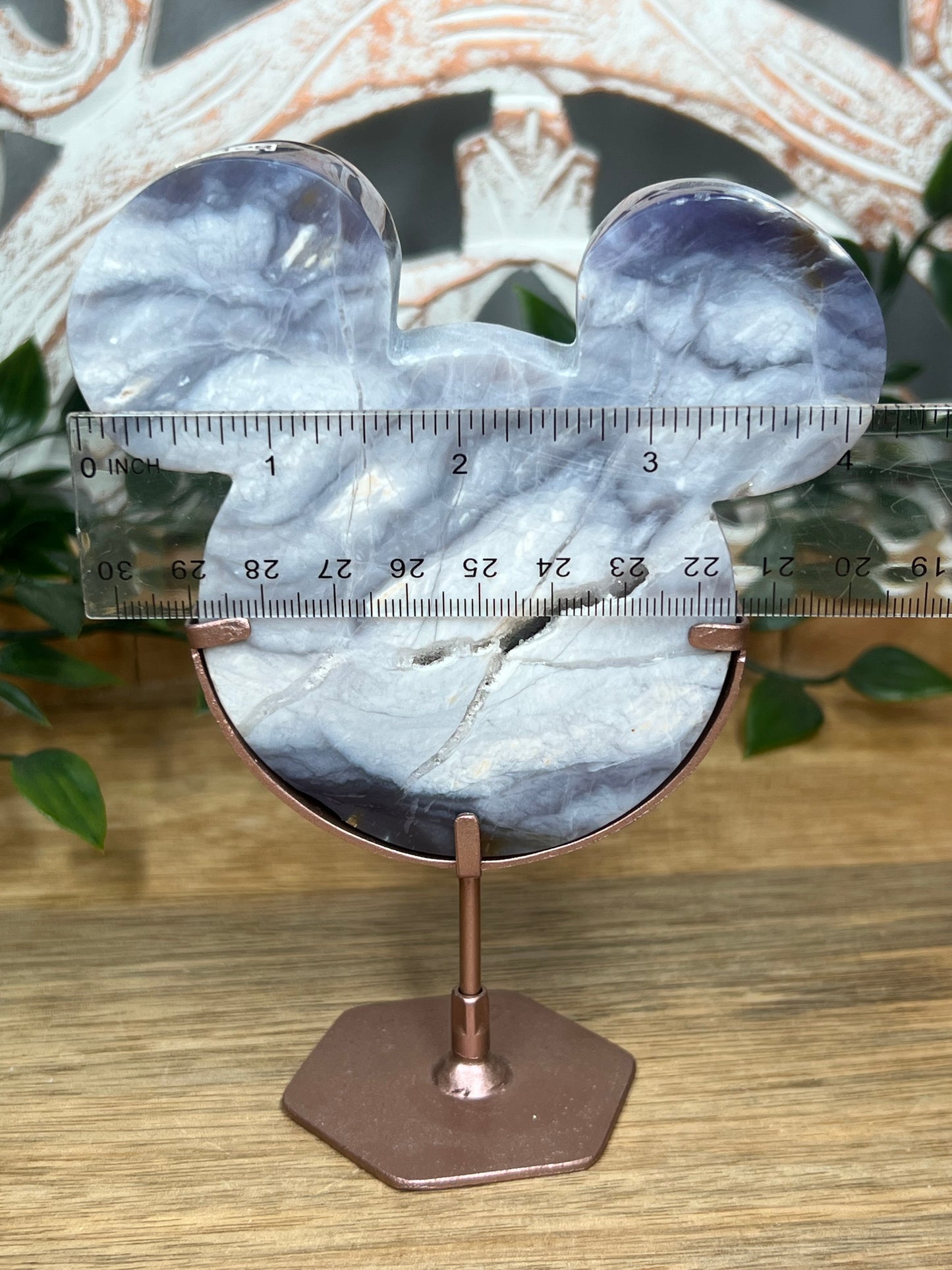 Purple Chalcedony Head