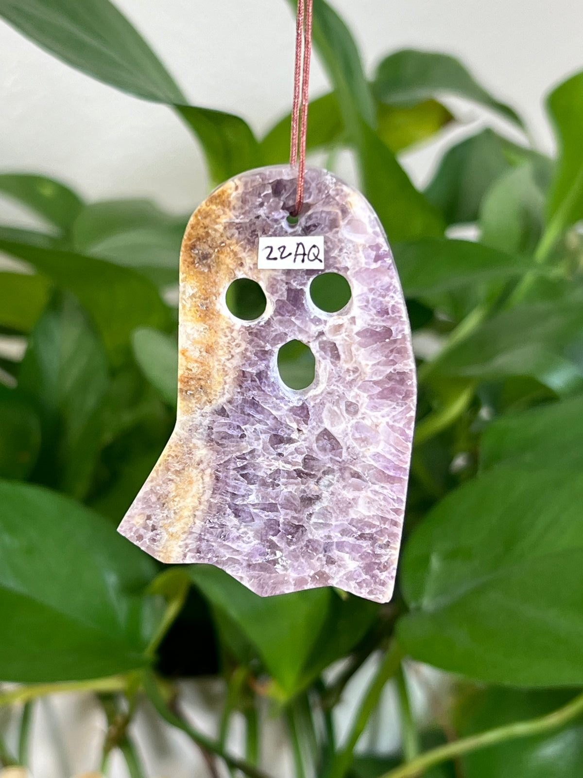 Indonesian Amethyst Ghost Ornaments