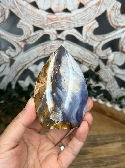 Purple Chalcedony Flame