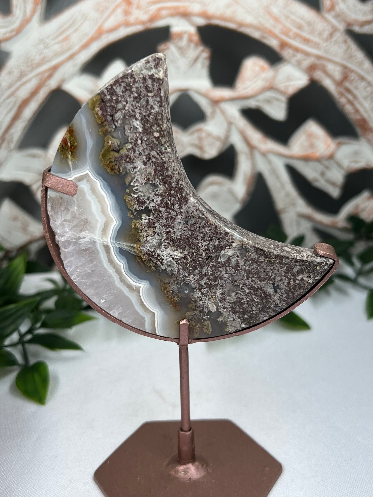 Scenic Moss Agate Moon