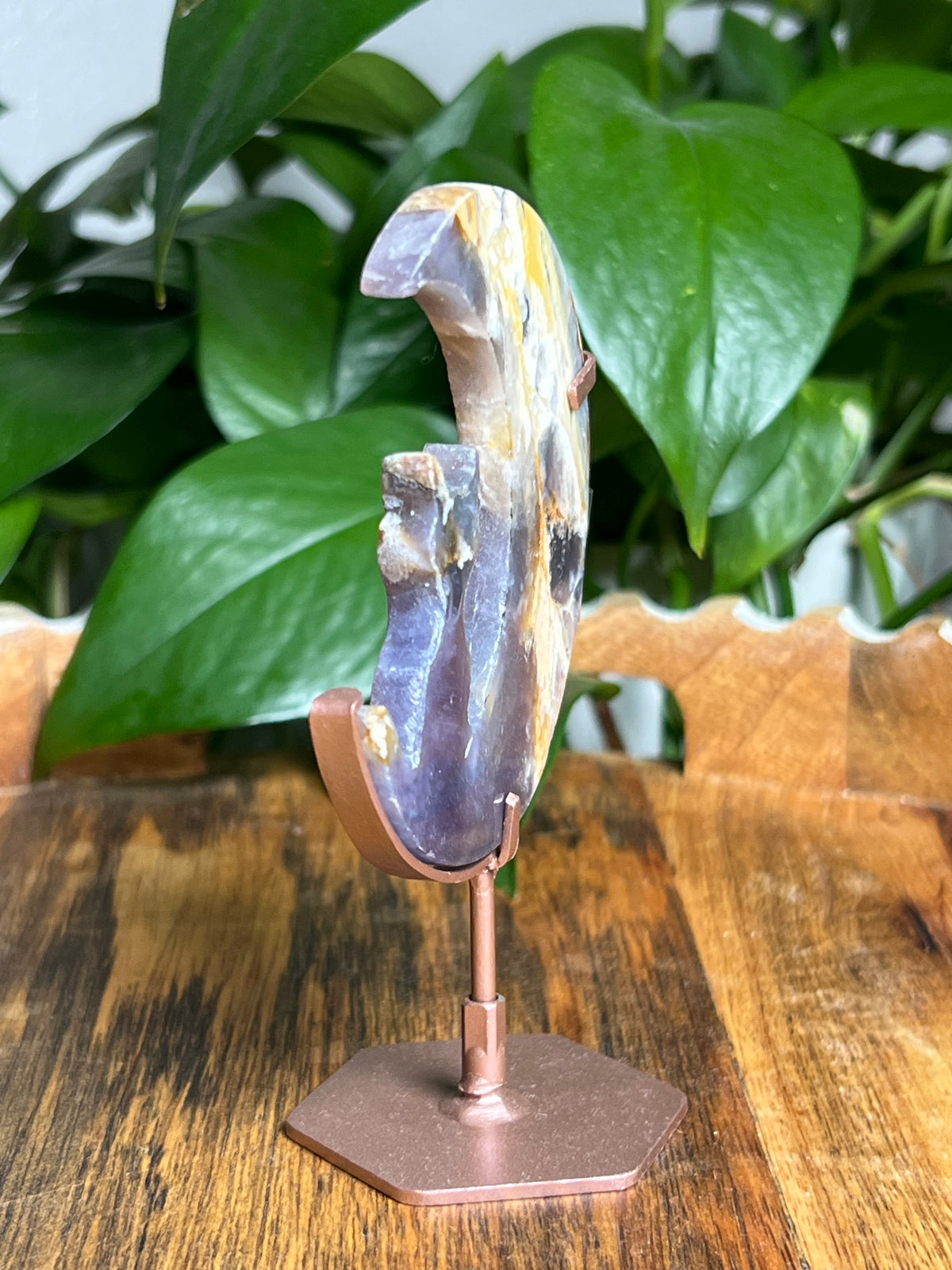 Purple Chalcedony Cat Moon: PE