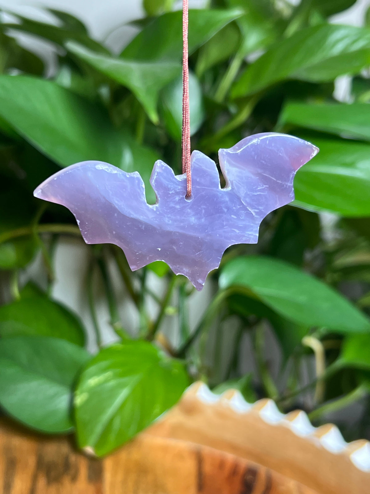 Purple Chalcedony Ornament Bat: PC