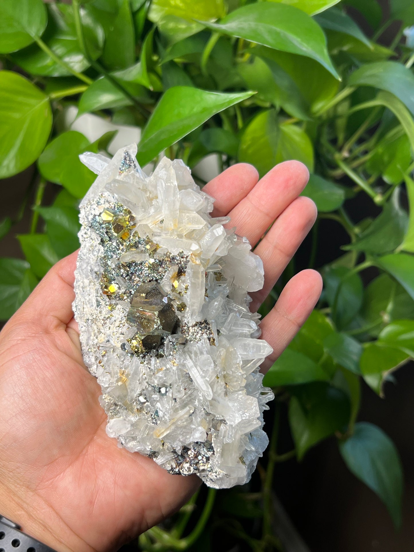 Rainbow Pyrite Quartz