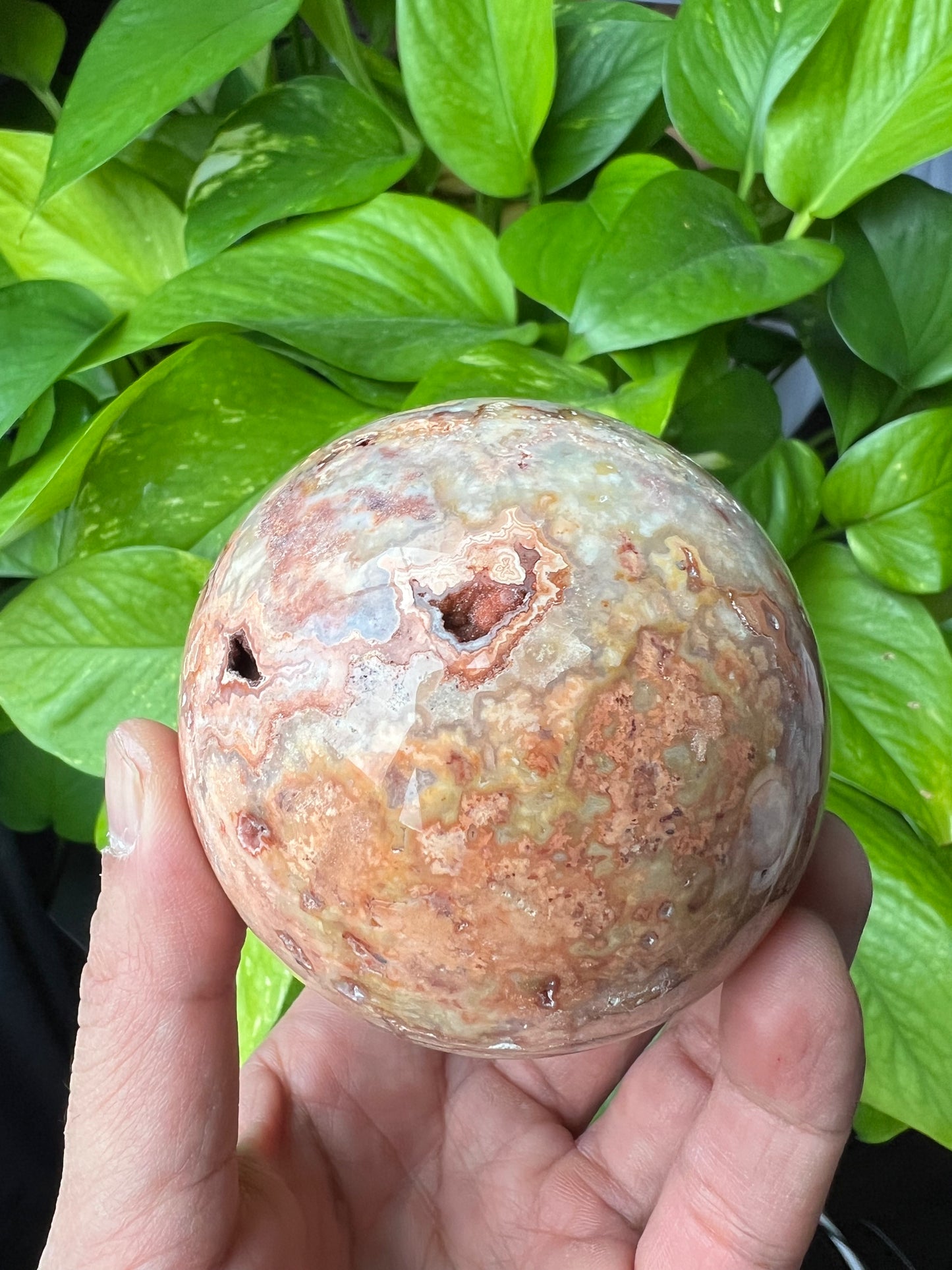 Crazy Lace Agate Sphere