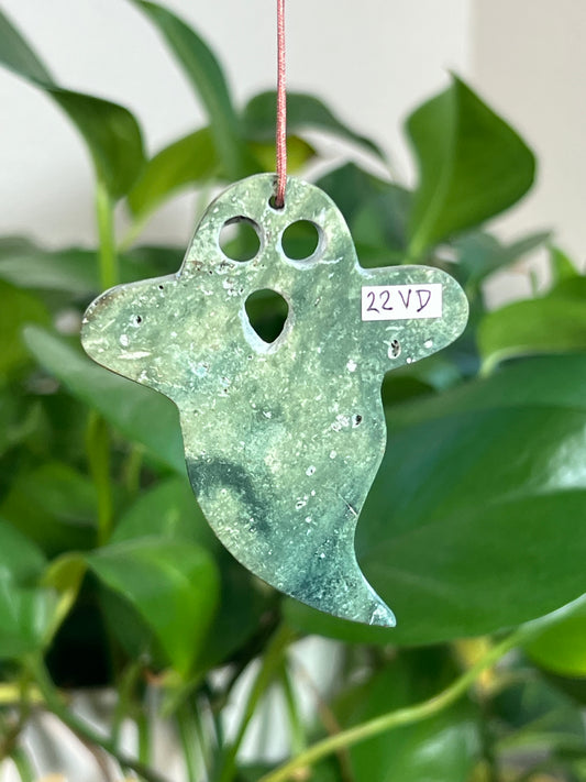 Blue Green Jasper Ghost Ornaments