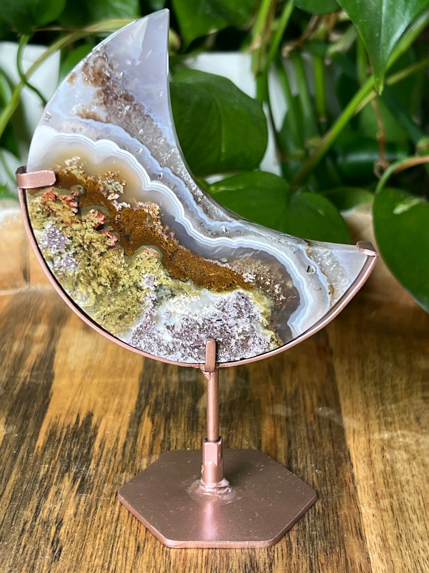 Scenic Moss Agate Moon