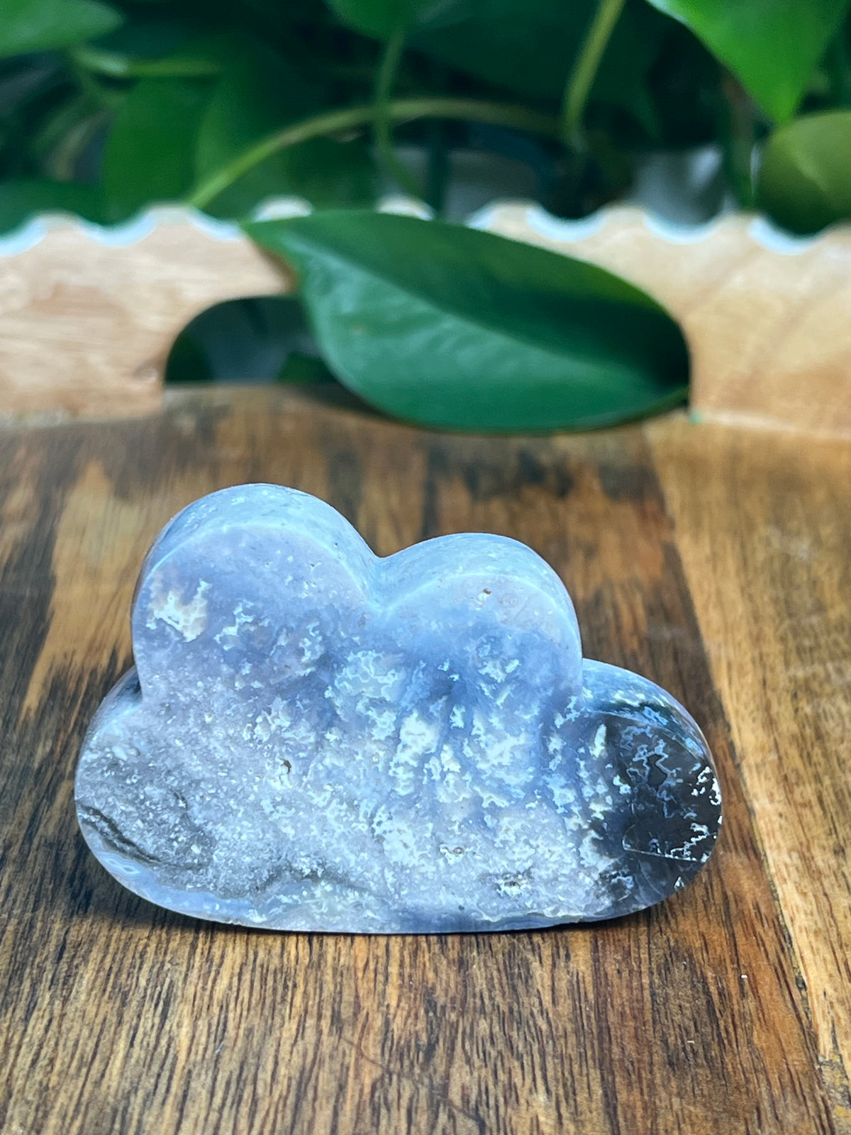 Blue Plume Agate Mini Cloud: PE
