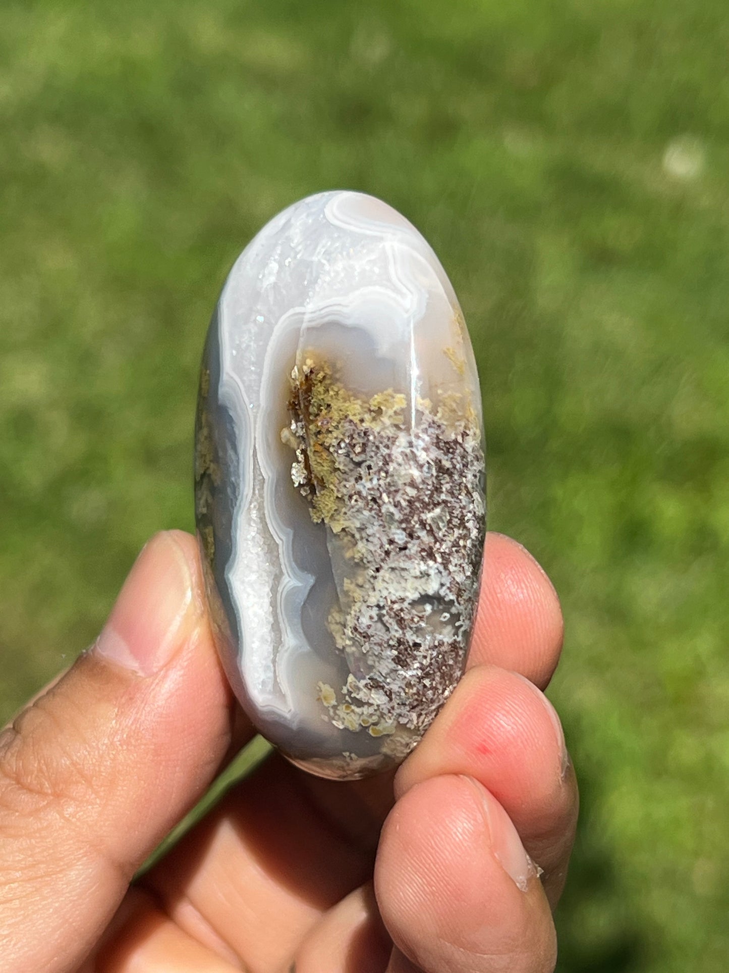 Scenic Moss Agate Palmstone PE
