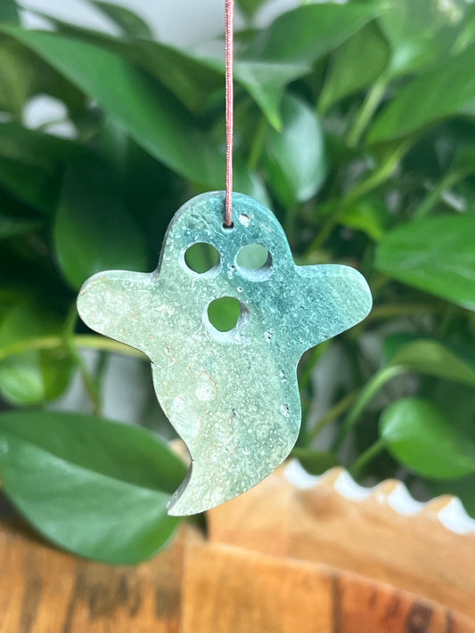 Blue Green Jasper Ornament Ghost: VF