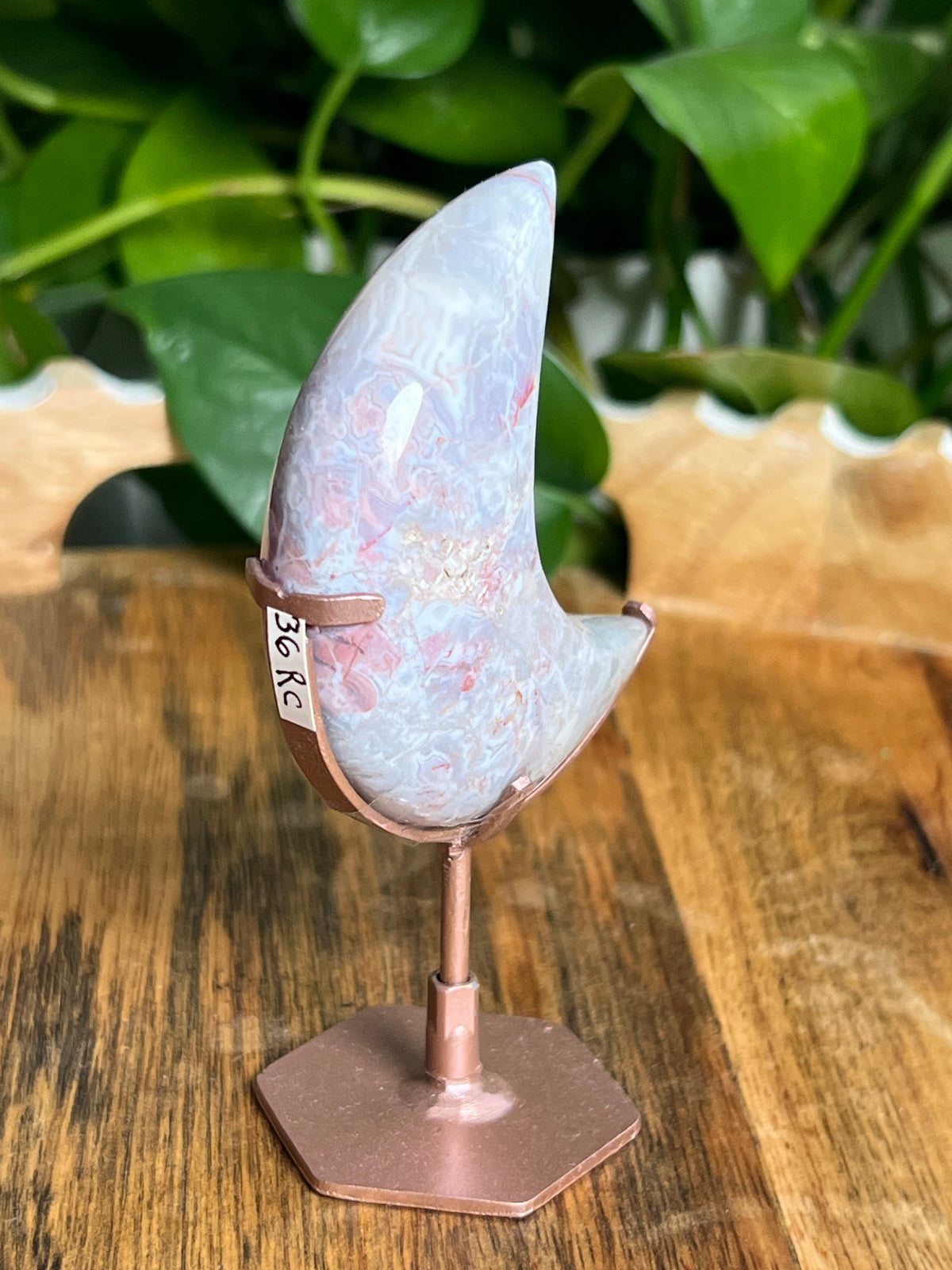 Sumatra Plume Agate Moon: RC