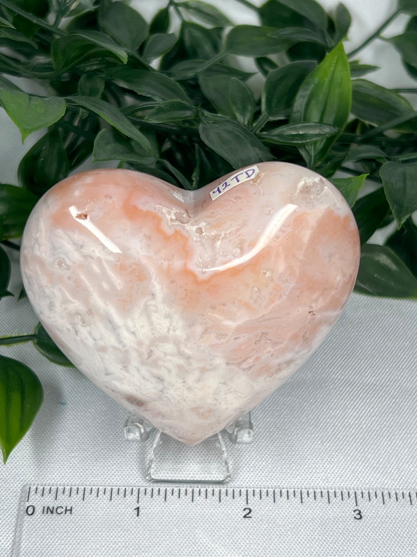 Pink Carnelian Heart