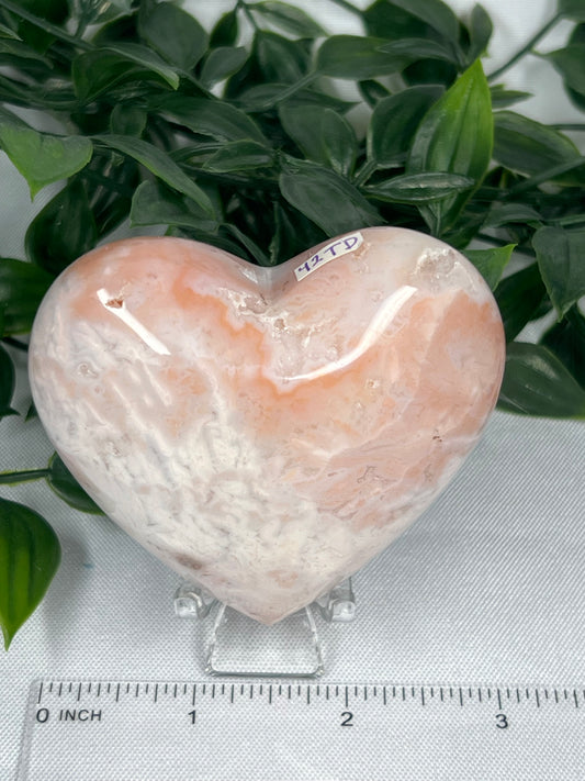 Pink Carnelian Heart