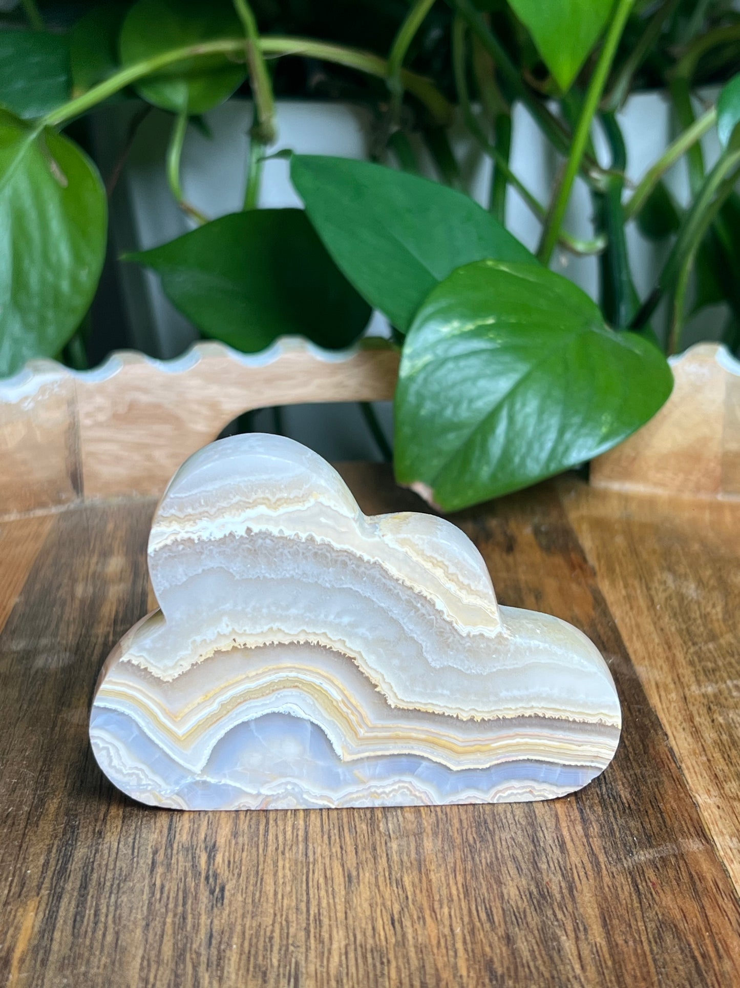Yellow Crazy Lace Agate Cloud: EA