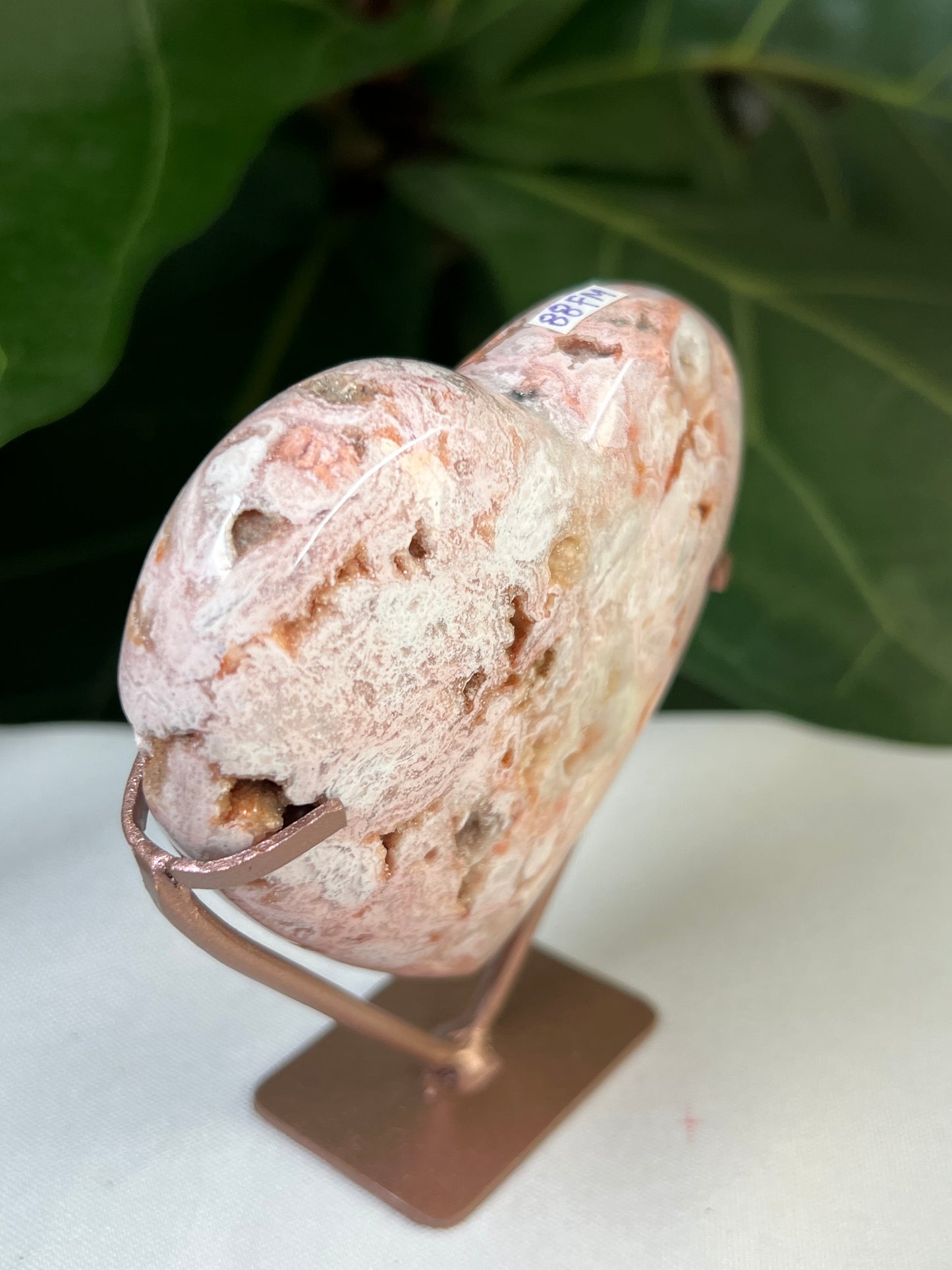 Pink Carnelian Heart