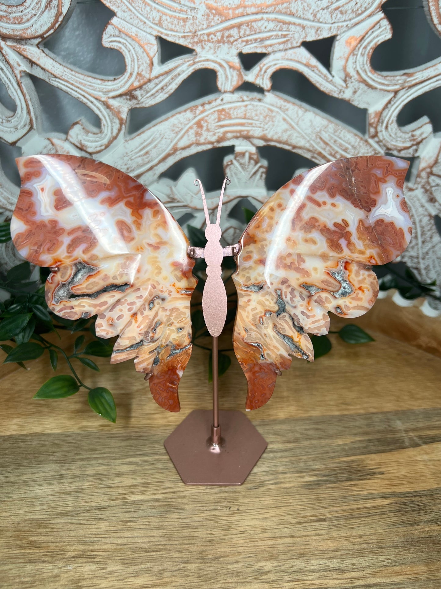 Pink Carnelian Wings