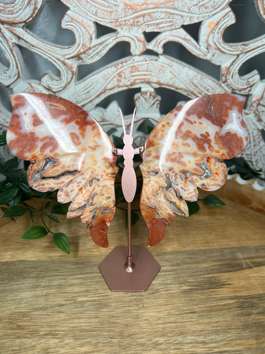 Pink Carnelian Wings