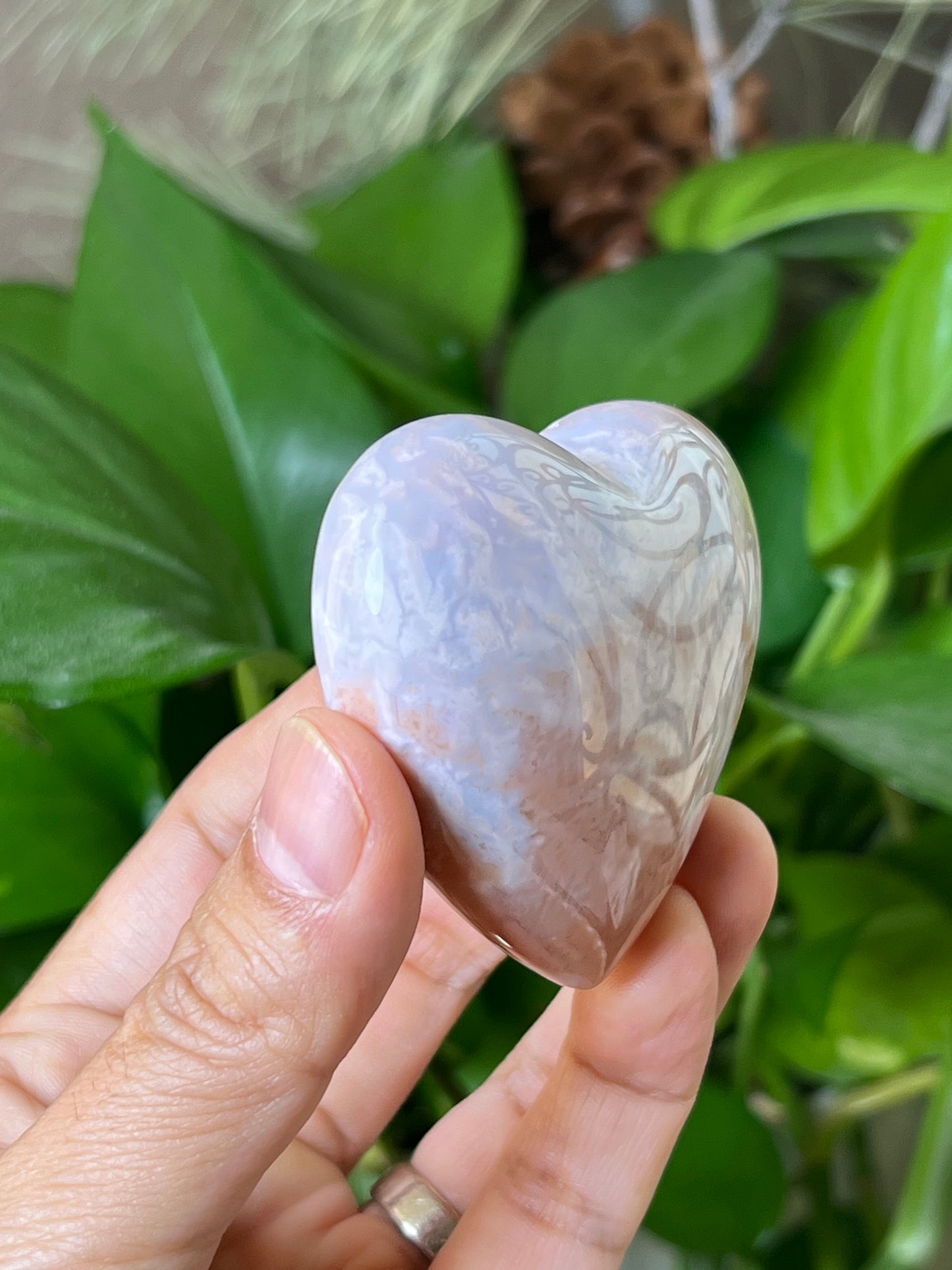 Pink Carnelian Heart