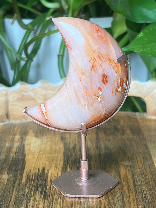 Pink Carnelian Moon
