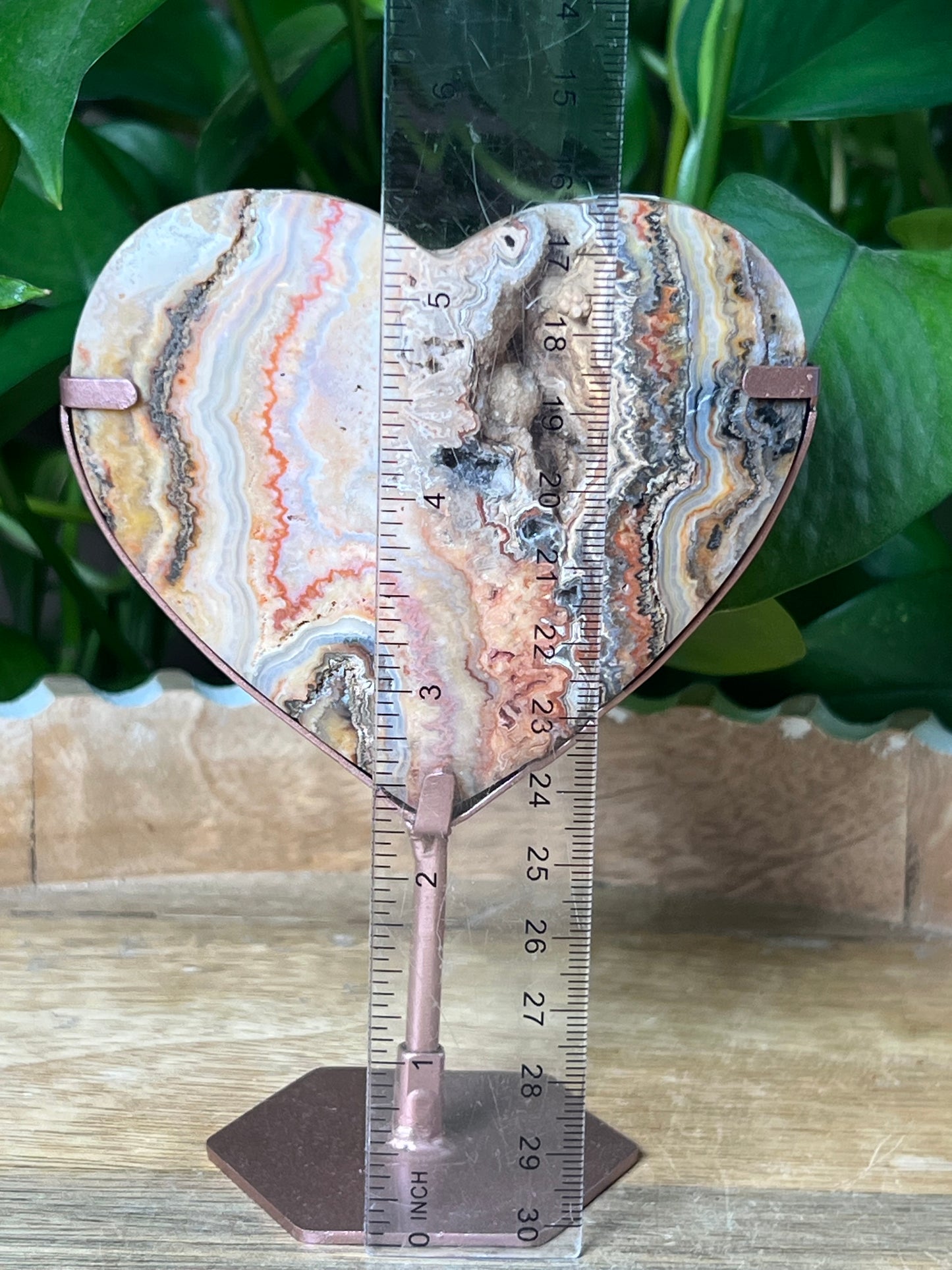 Crazy Lace Agate Heart