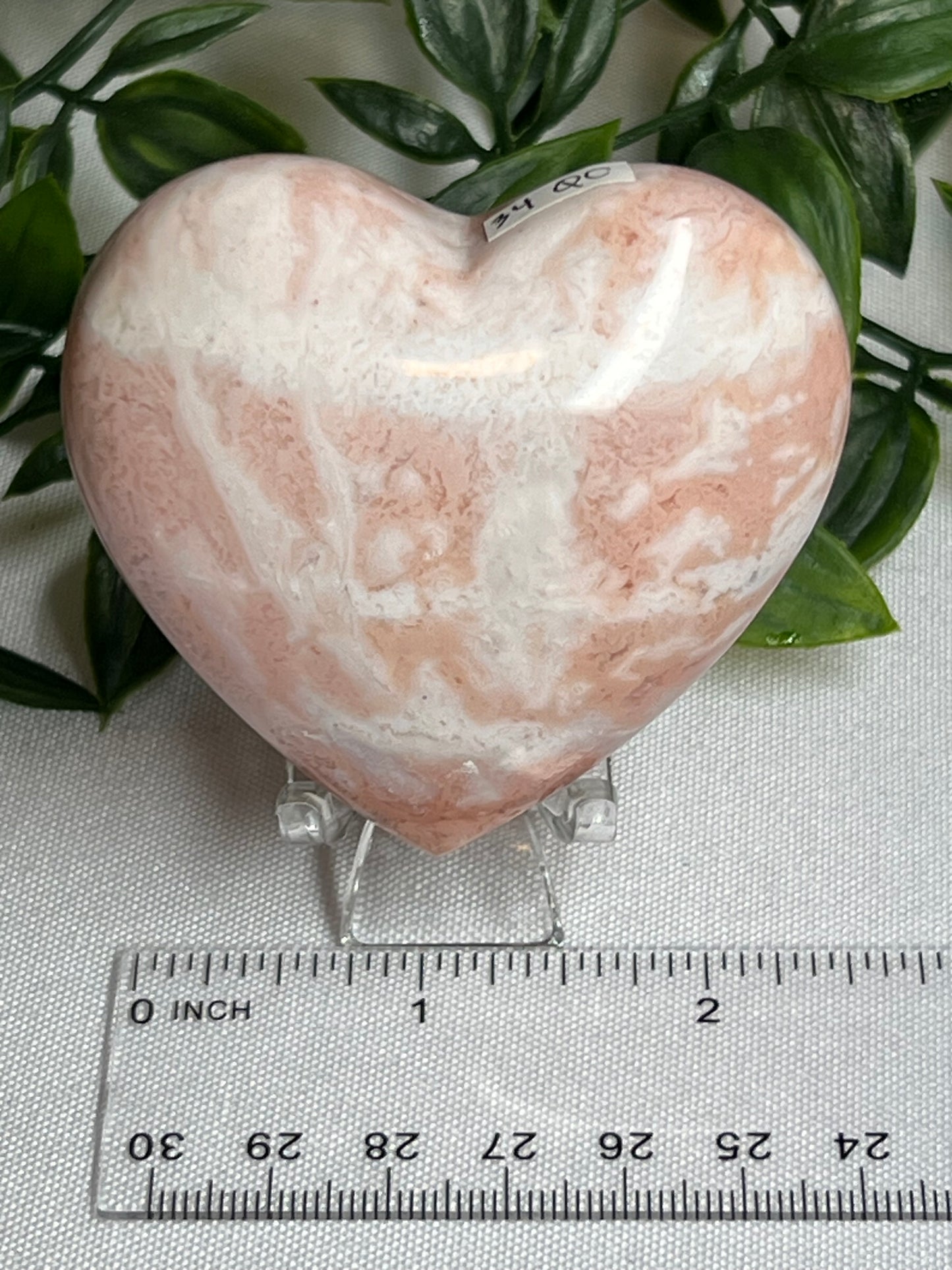 Pink Carnelian Heart