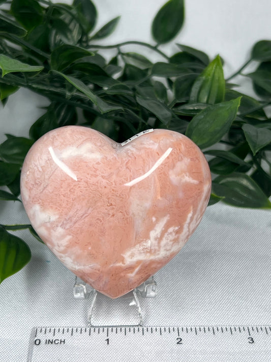 Pink Carnelian Heart