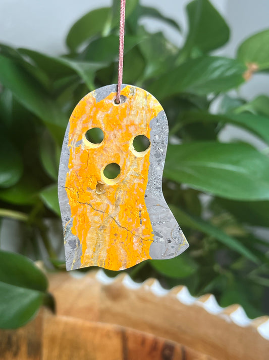 Bumblebee Jasper Ornament Ghost: AB
