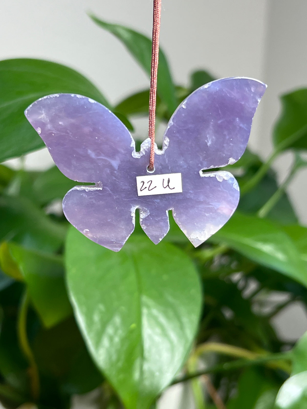 Purple Chalcedony Ornament Butterfly: U