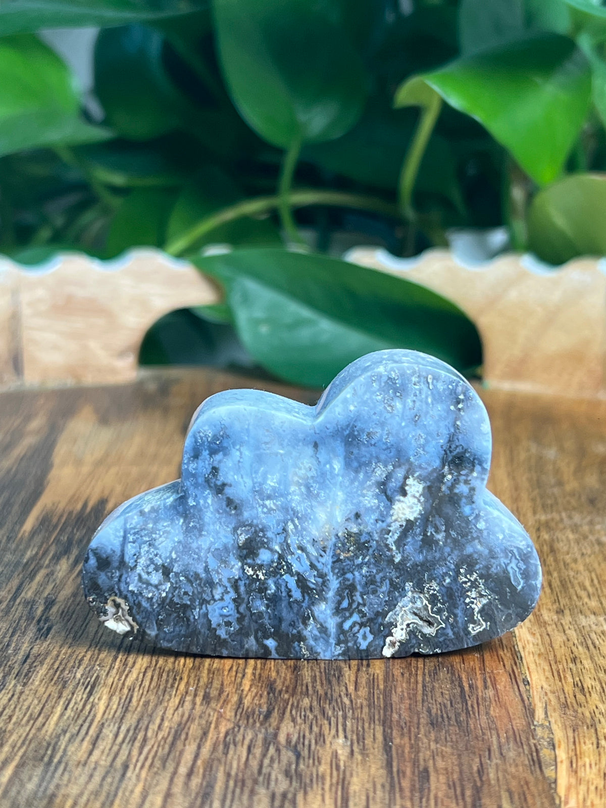 Blue Plume Agate Mini Cloud: Ti