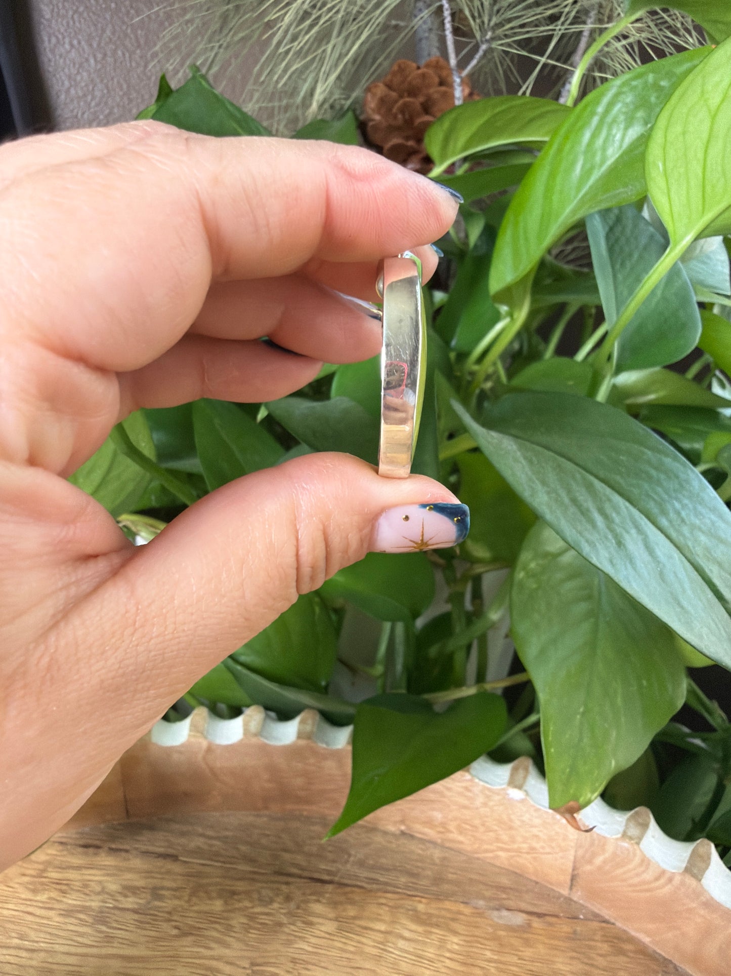 Idocrase Moon Pendant