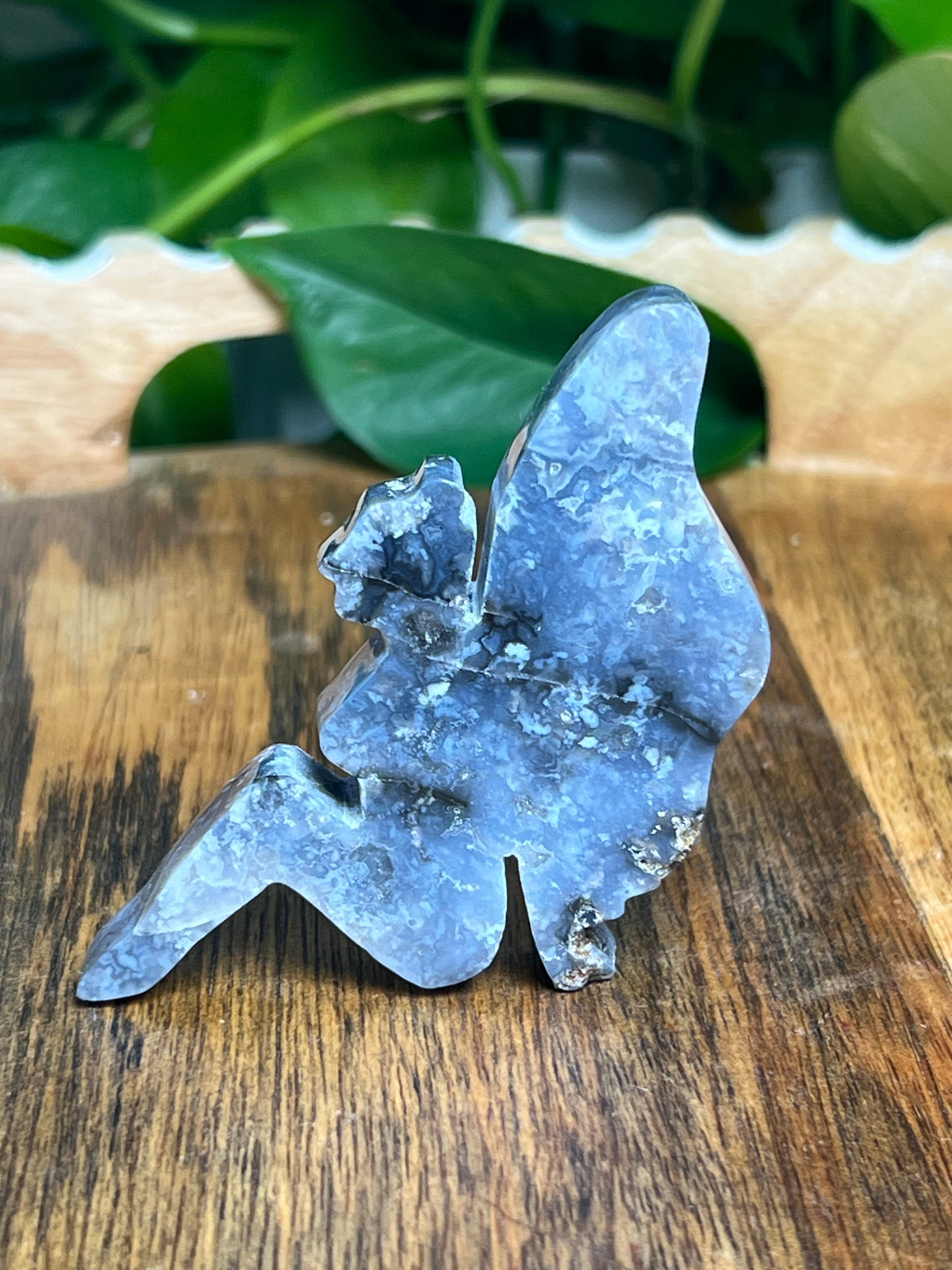 Blue Plume Agate Pixie Fairy: PA