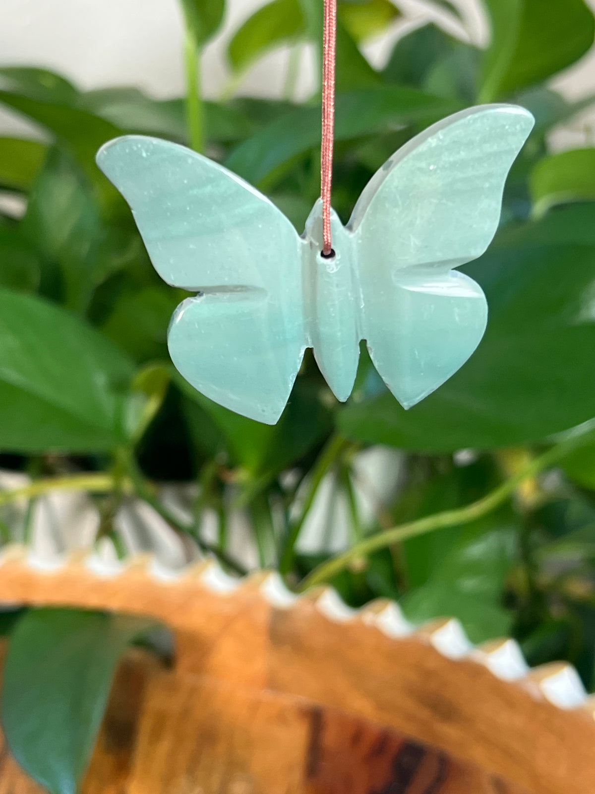 Blue Green Jasper Butterfly Ornaments
