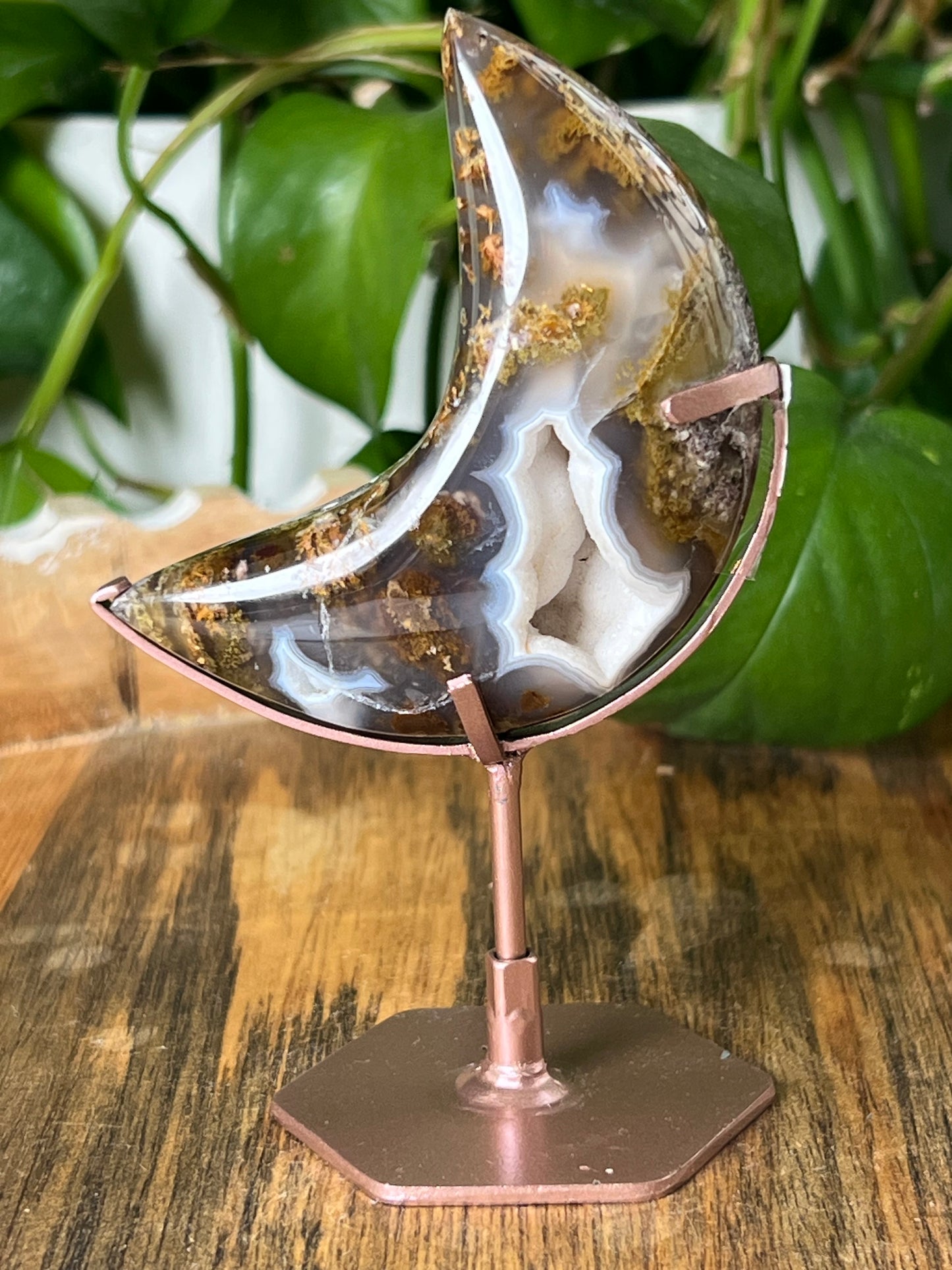 Scenic Moss Agate Moon