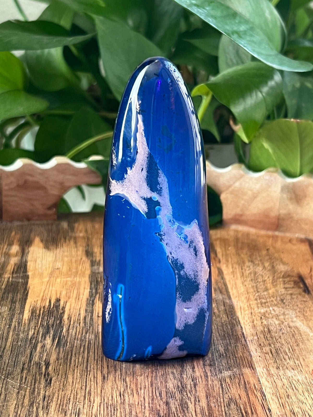 Blue Amber Freeform: J
