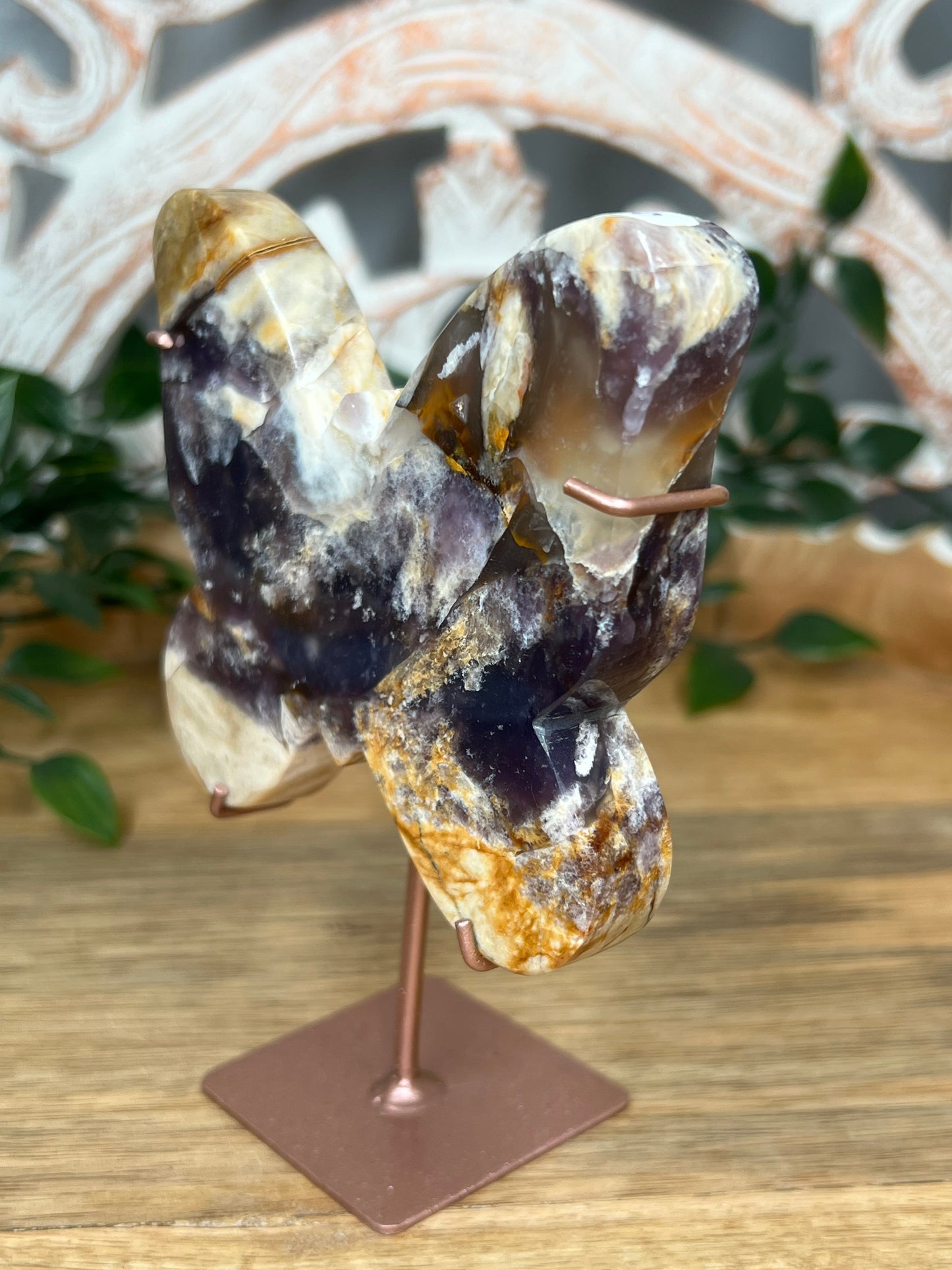 Purple Chalcedony Butterfly