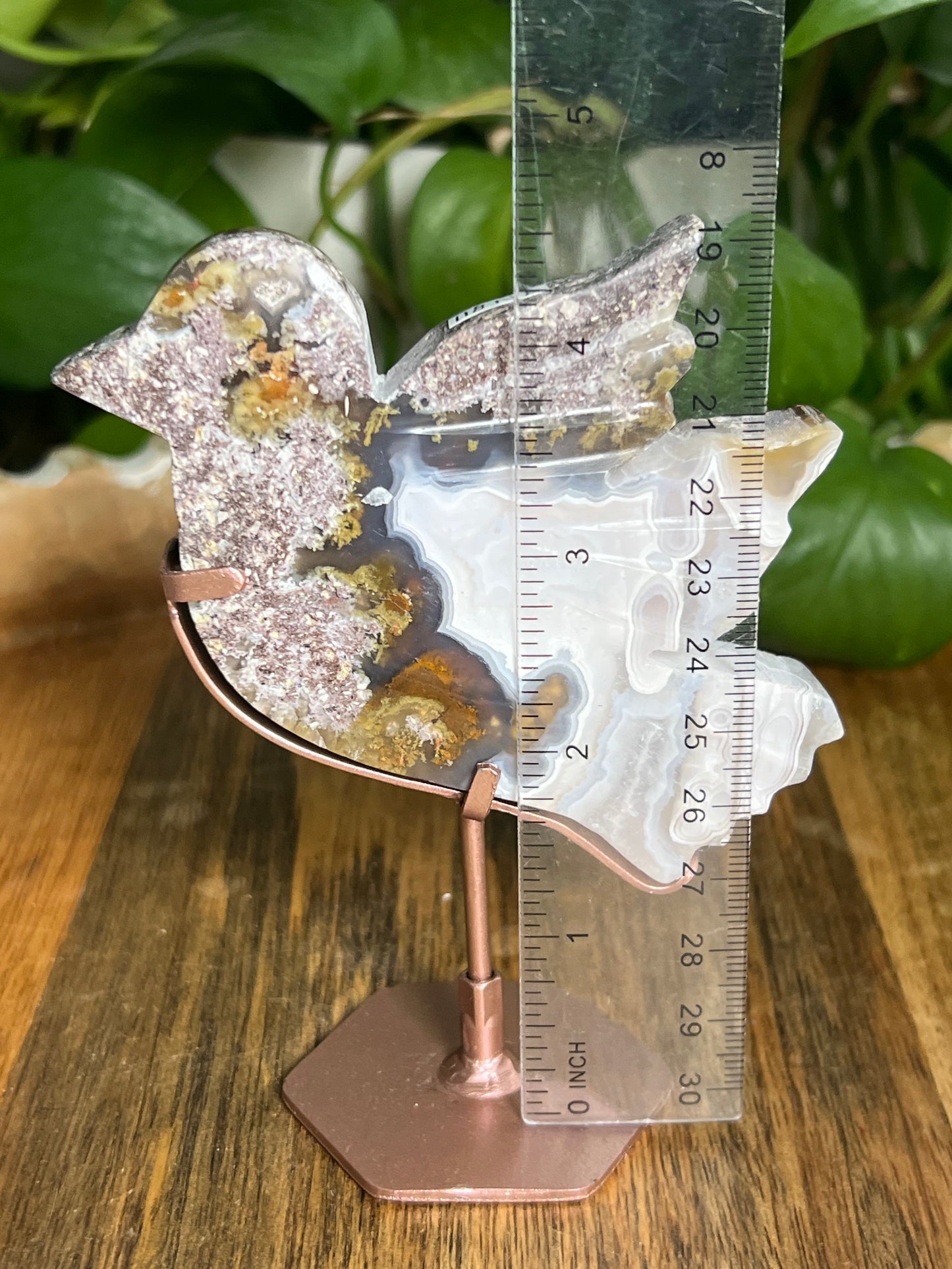 Scenic Moss Agate Bird