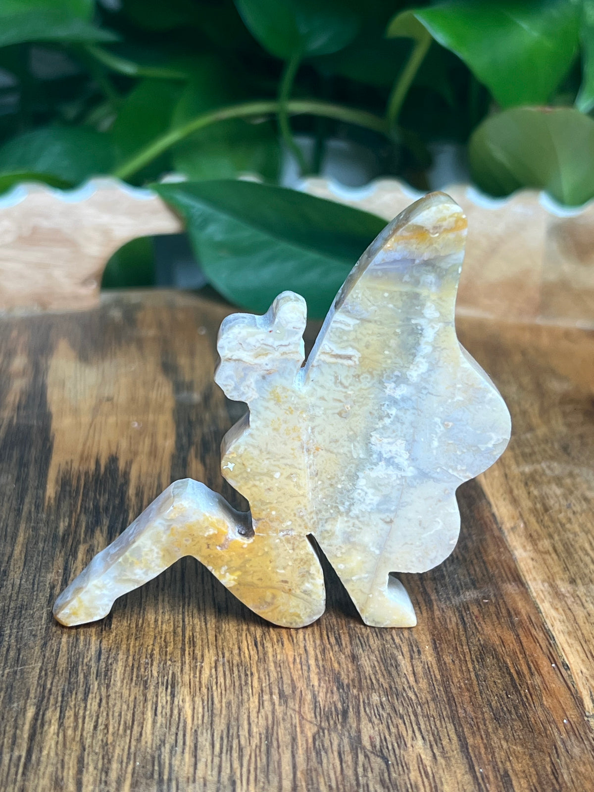 Sumatra Plume Agate Pixie Fairy: E